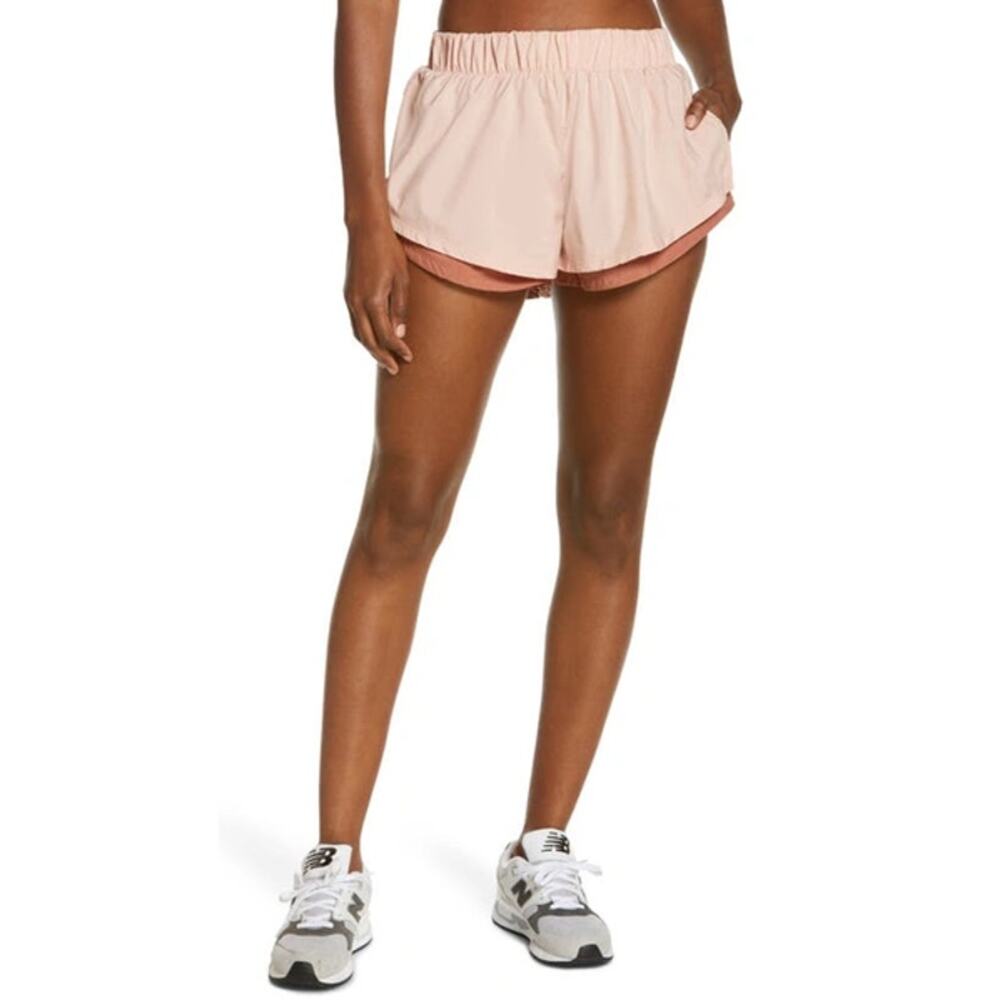 Free People Movement Shorts Run For It Athletic Rusted Coral Active Workout